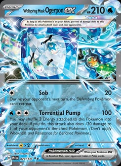 Wellspring Mask Ogerpon ex 027/131 Double Rare – Prismatic Evolutions Pokémon card