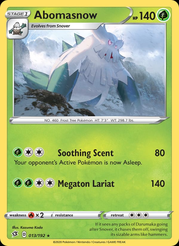 Abomasnow 013/192 Rebel Clash Pokémon card