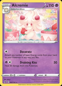 Alcremie 087/192 Rare – Rebel Clash Pokémon card