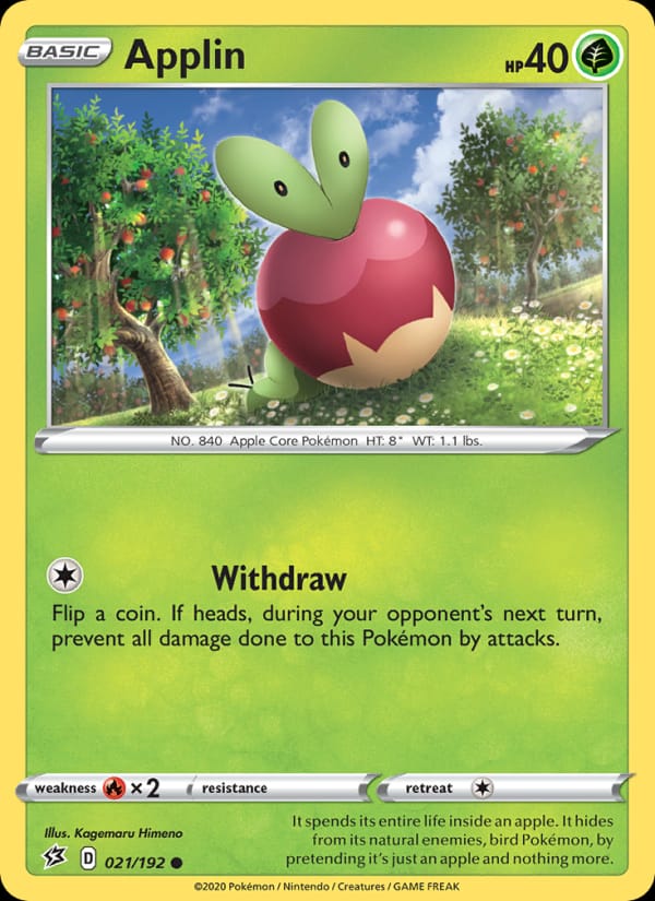 Applin 021/192 Rebel Clash Pokémon card