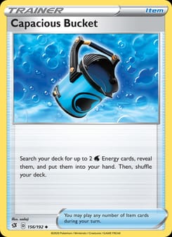 Capacious Bucket 156/192 Uncommon – Rebel Clash Pokémon card