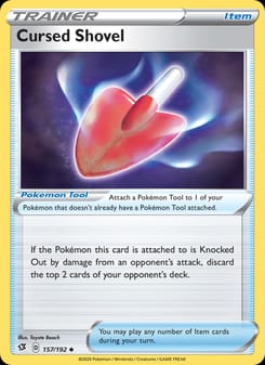 Cursed Shovel 157/192 Uncommon – Rebel Clash Pokémon card