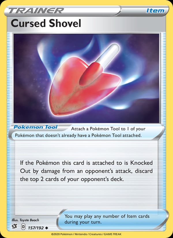 Cursed Shovel 157/192 Rebel Clash Pokémon card