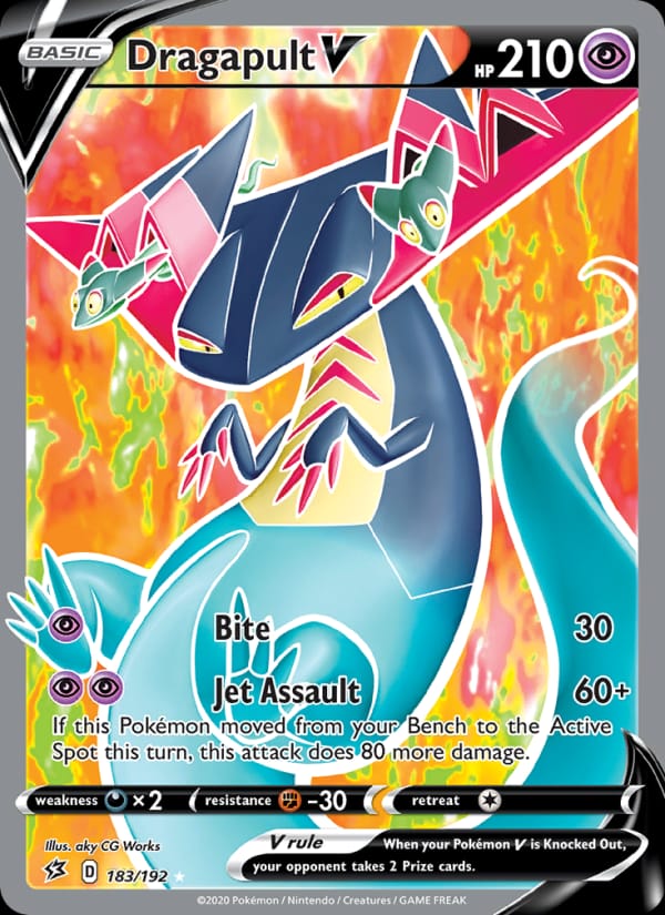 Dragapult V 183/192 Rebel Clash Pokémon card