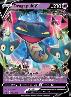 Dragapult V 092/192 Ultra Rare – Rebel Clash Pokémon card