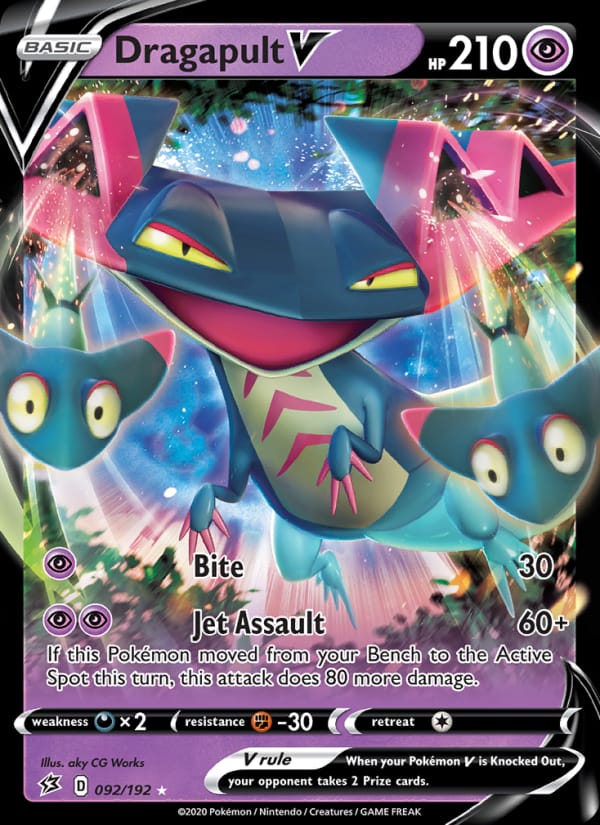Dragapult V 092/192 Rebel Clash Pokémon card