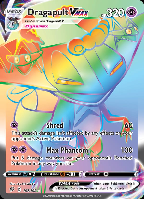 Dragapult VMAX 197/192 Rebel Clash Pokémon card