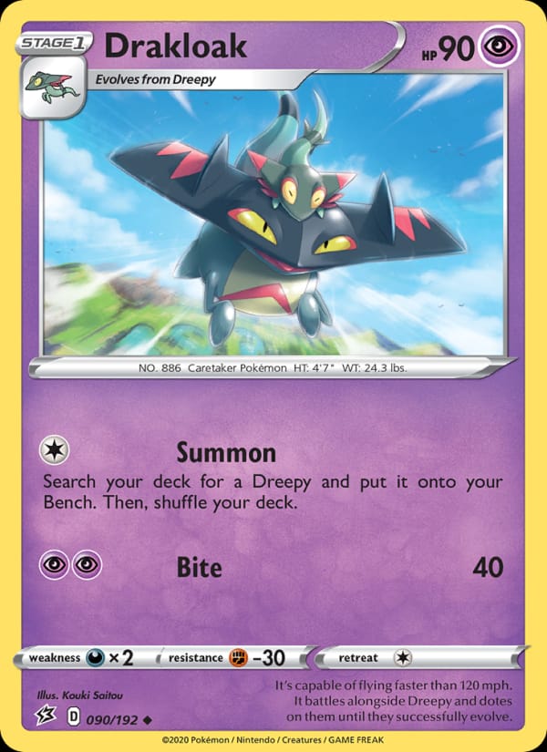 Drakloak 090/192 Rebel Clash Pokémon card