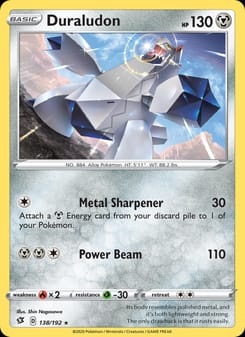 Duraludon 138/192 Holo Rare – Rebel Clash Pokémon card
