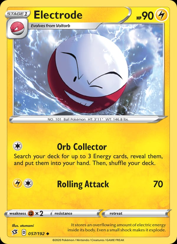 Electrode 057/192 Rebel Clash Pokémon card