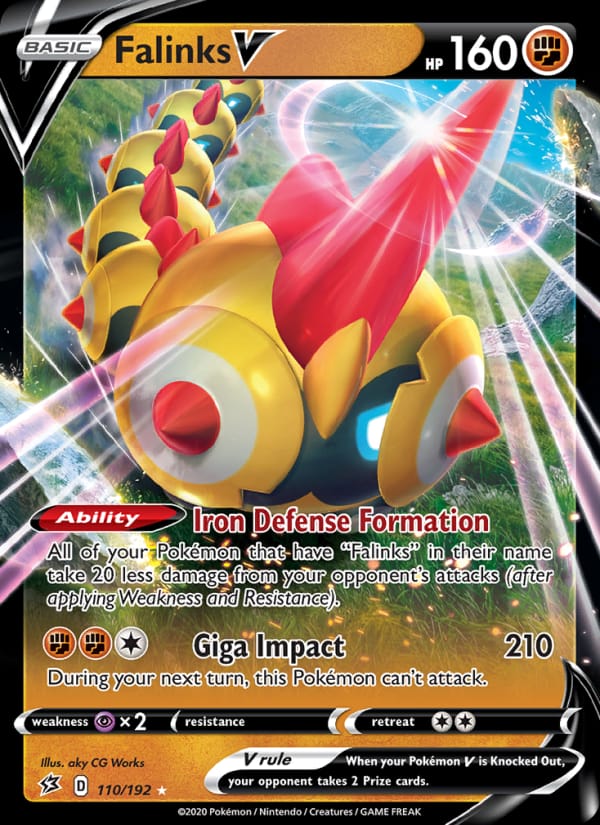 Falinks V 110/192 Rebel Clash Pokémon card