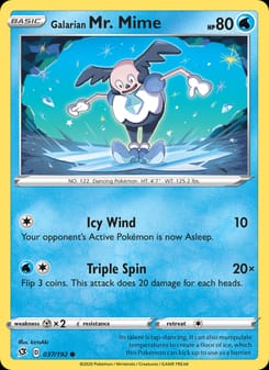 Galarian Mr. Mime 037/192 Common – Rebel Clash Pokémon card