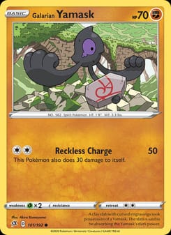 Galarian Yamask 101/192 Common – Rebel Clash Pokémon card