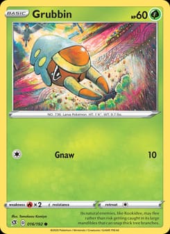 Grubbin 016/192 Common – Rebel Clash Pokémon card