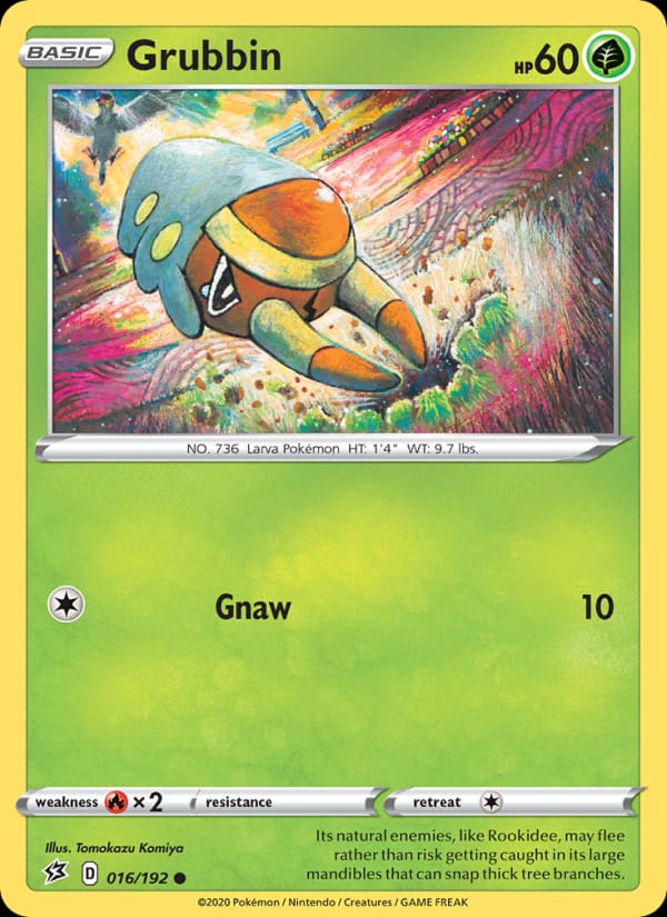 Grubbin 016/192 Rebel Clash Pokémon card