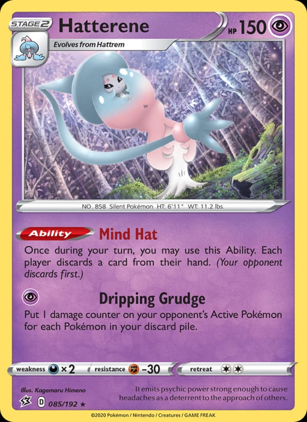 Hatterene 085/192 Rebel Clash Pokémon card