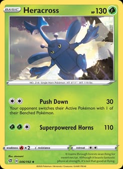 Heracross 006/192 Uncommon – Rebel Clash Pokémon card