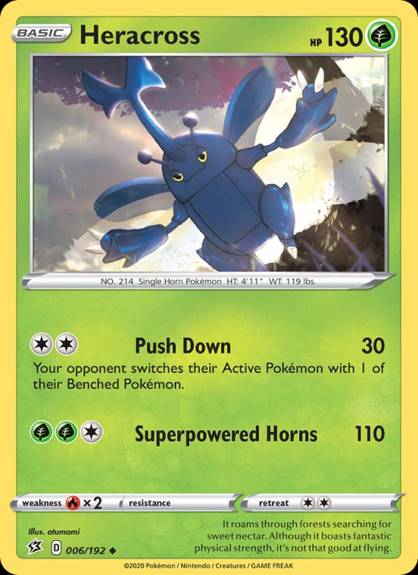 Heracross 006/192 Rebel Clash Pokémon card