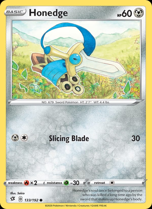 Honedge 133/192 Rebel Clash Pokémon card