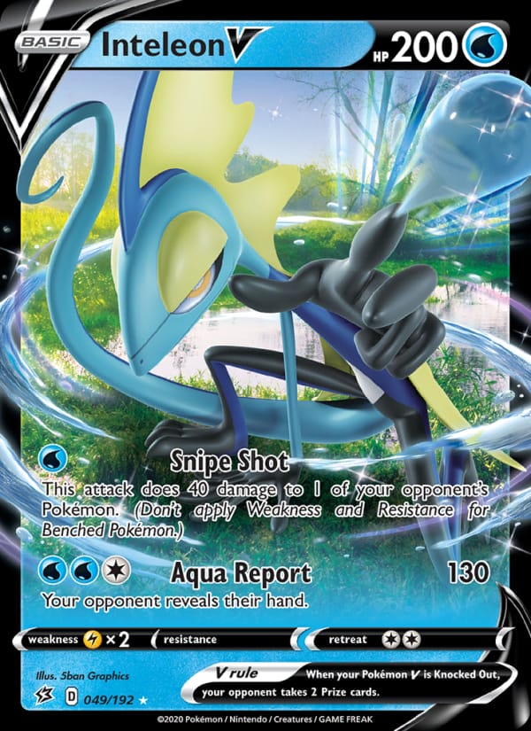 Inteleon V 049/192 Rebel Clash Pokémon card