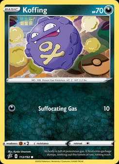 Koffing 112/192 Common – Rebel Clash Pokémon card