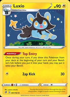 Luxio 061/192 Uncommon – Rebel Clash Pokémon card