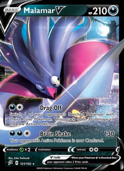 Malamar V 121/192 Ultra Rare – Rebel Clash Pokémon card