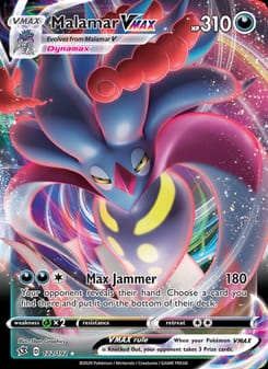 Malamar VMAX 122/192 Ultra Rare – Rebel Clash Pokémon card