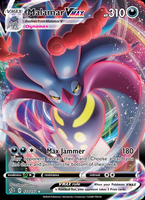 Malamar VMAX 122/192 Rebel Clash Pokémon card
