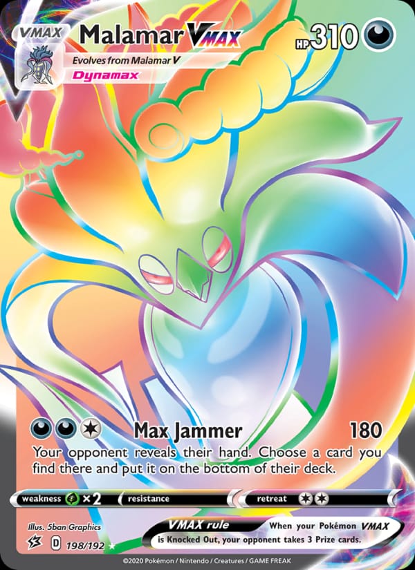 Malamar VMAX 198/192 Rebel Clash Pokémon card