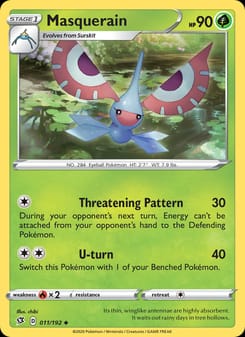 Masquerain 011/192 Uncommon – Rebel Clash Pokémon card