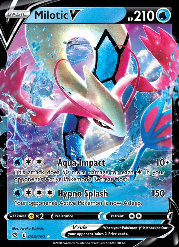 Milotic V 043/192 Rebel Clash Pokémon card