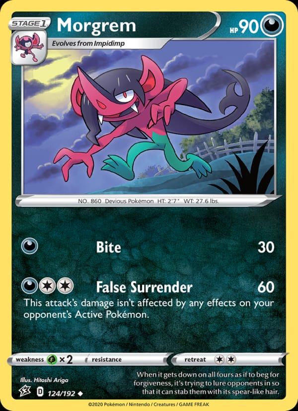 Morgrem 124/192 Rebel Clash Pokémon card