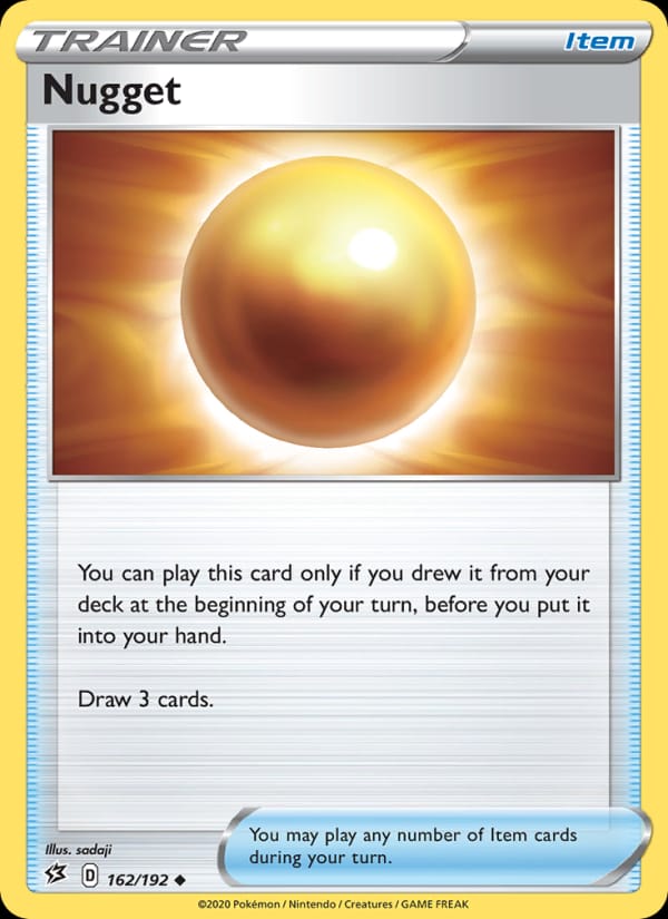 Nugget 162/192 Rebel Clash Pokémon card