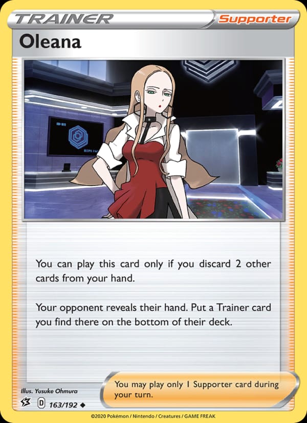 Oleana 163/192 Rebel Clash Pokémon card