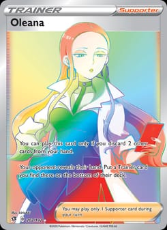 Oleana 202/192 Secret Rare – Rebel Clash Pokémon card