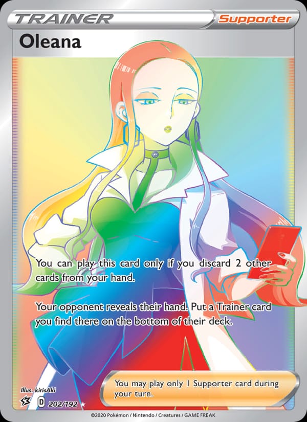 Oleana 202/192 Rebel Clash Pokémon card