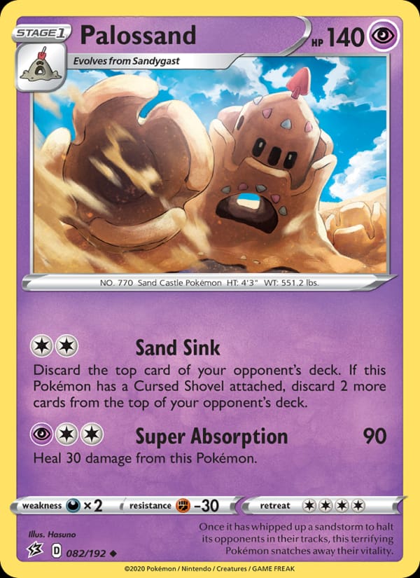 Palossand 082/192 Rebel Clash Pokémon card