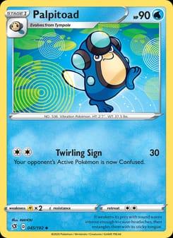 Palpitoad 045/192 Uncommon – Rebel Clash Pokémon card