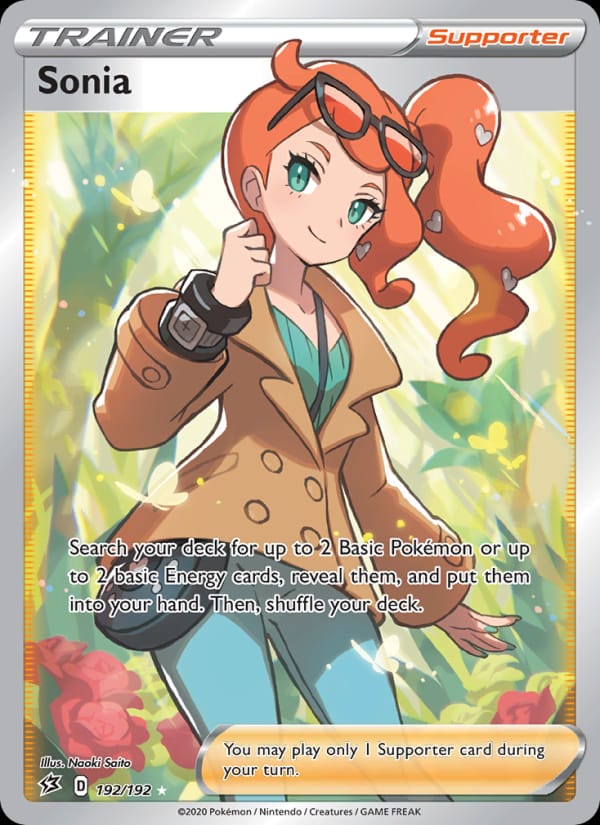 Sonia 192/192 Rebel Clash Pokémon card