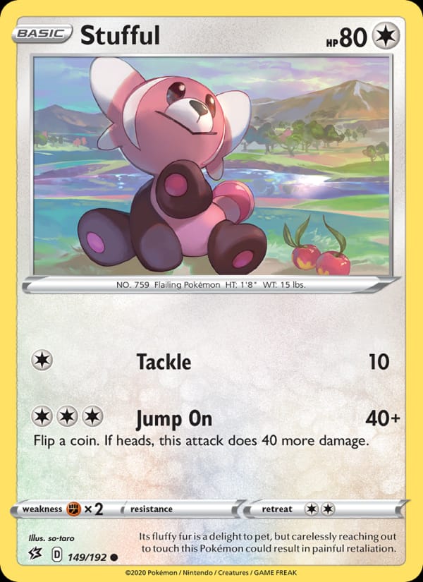 Stufful 149/192 Rebel Clash Pokémon card