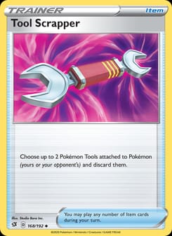 Tool Scrapper 168/192 Uncommon – Rebel Clash Pokémon card