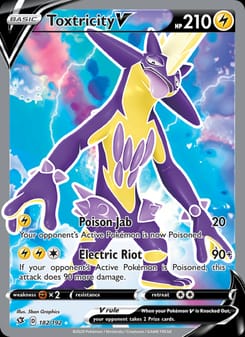 Toxtricity V 182/192 Ultra Rare – Rebel Clash Pokémon card