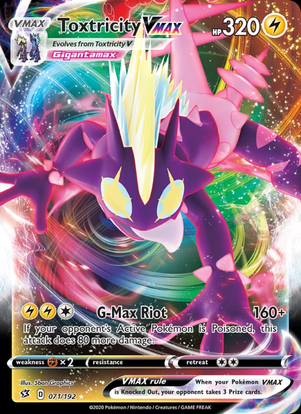 Toxtricity VMAX 071/192 Rebel Clash Pokémon card