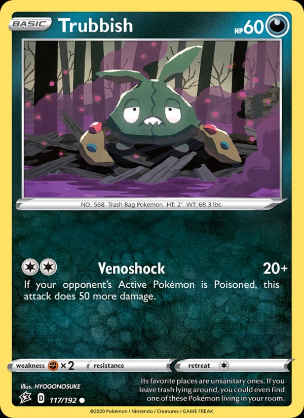 Trubbish 117/192 Rebel Clash Pokémon card