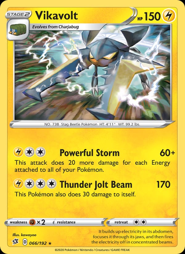 Vikavolt 066/192 Rebel Clash Pokémon card
