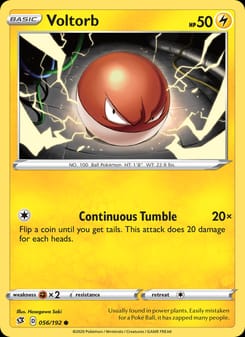 Voltorb 056/192 Common – Rebel Clash Pokémon card