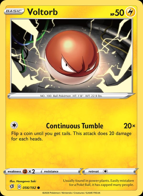 Voltorb 056/192 Rebel Clash Pokémon card