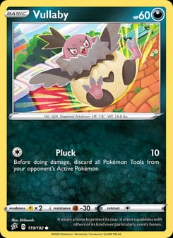 Vullaby 119/192 Common – Rebel Clash Pokémon card