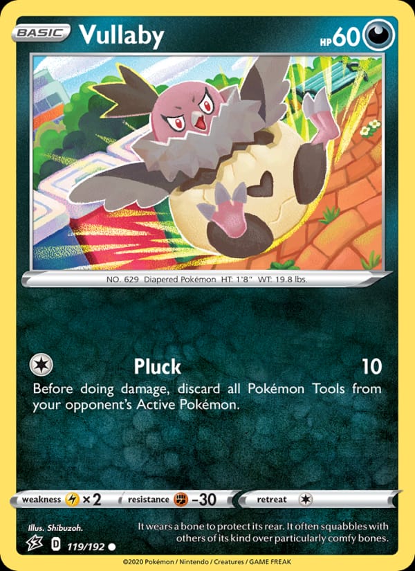 Vullaby 119/192 Rebel Clash Pokémon card